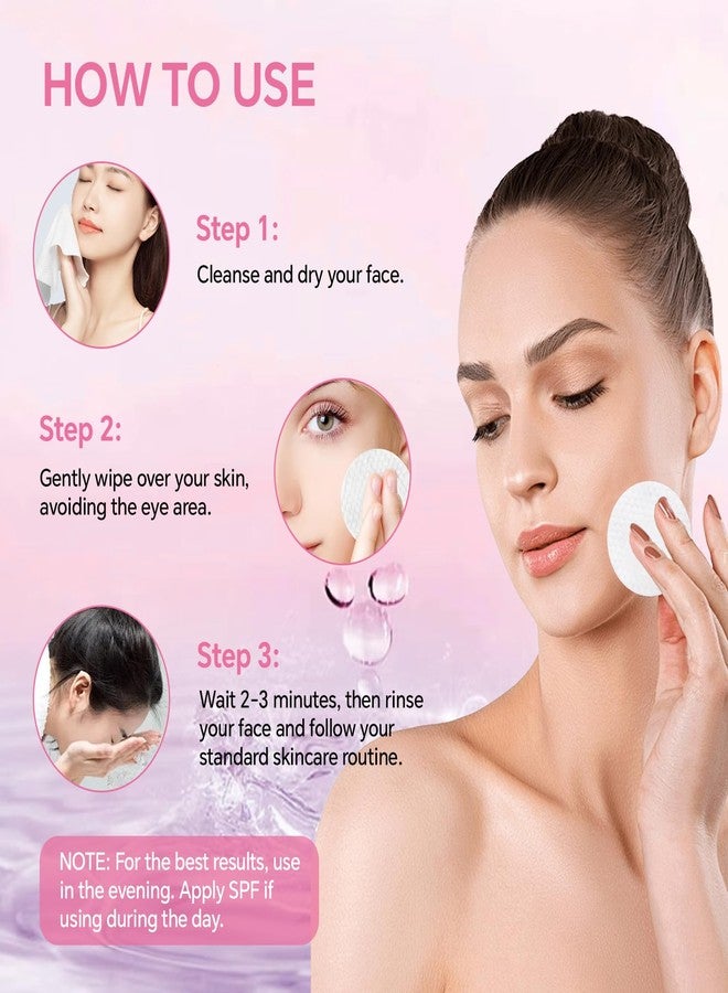SAISZE Glycolic Acid Pads for Face, Exfoliating Pads for Facial Radiance with Salicylic Acid, 50 Count - Image 4